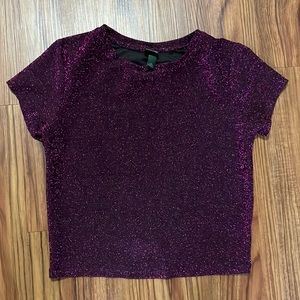 Wild Fable Purple Glittery Top for Women